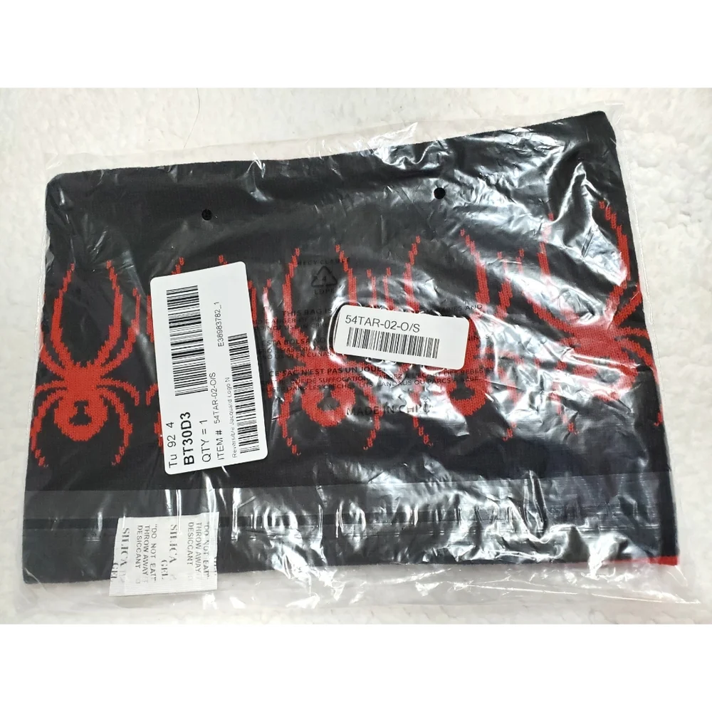 New Spyder Reversible Jacquard Logo Neck Gaiter O/S